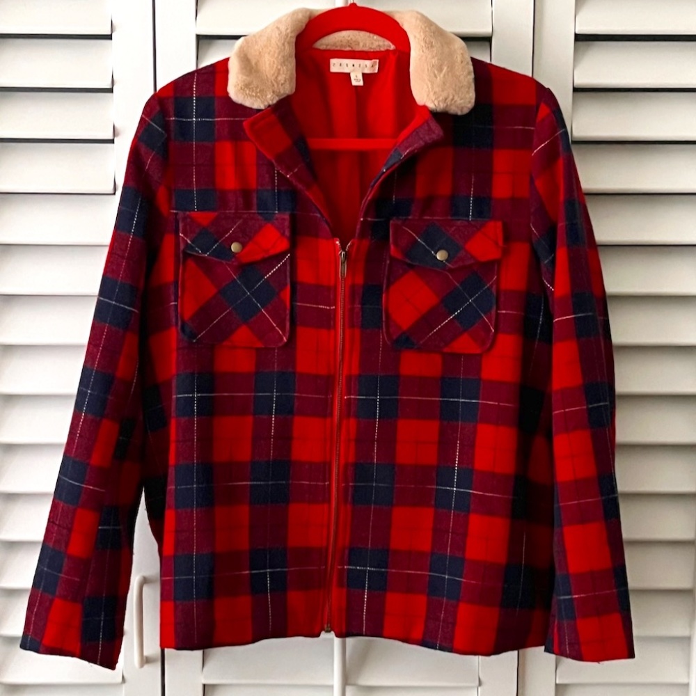 Red Plaid Women's Jacket
